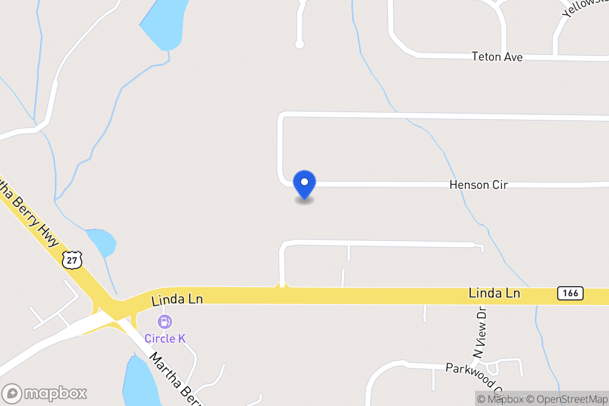 Map of 375 Henson Cir