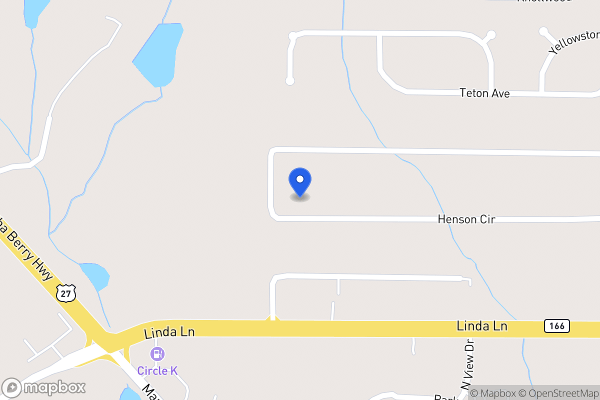 Map of 380 Henson Cir
