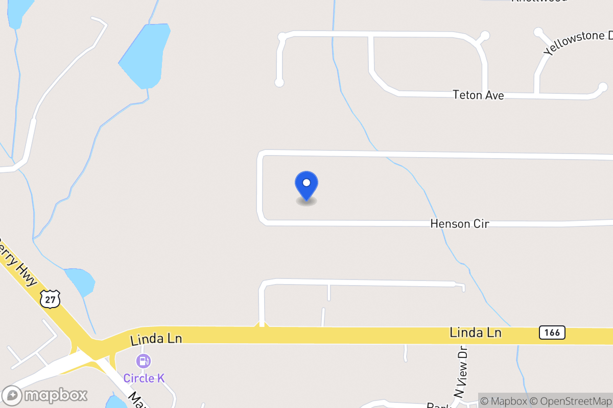Map of 390 Henson Cir