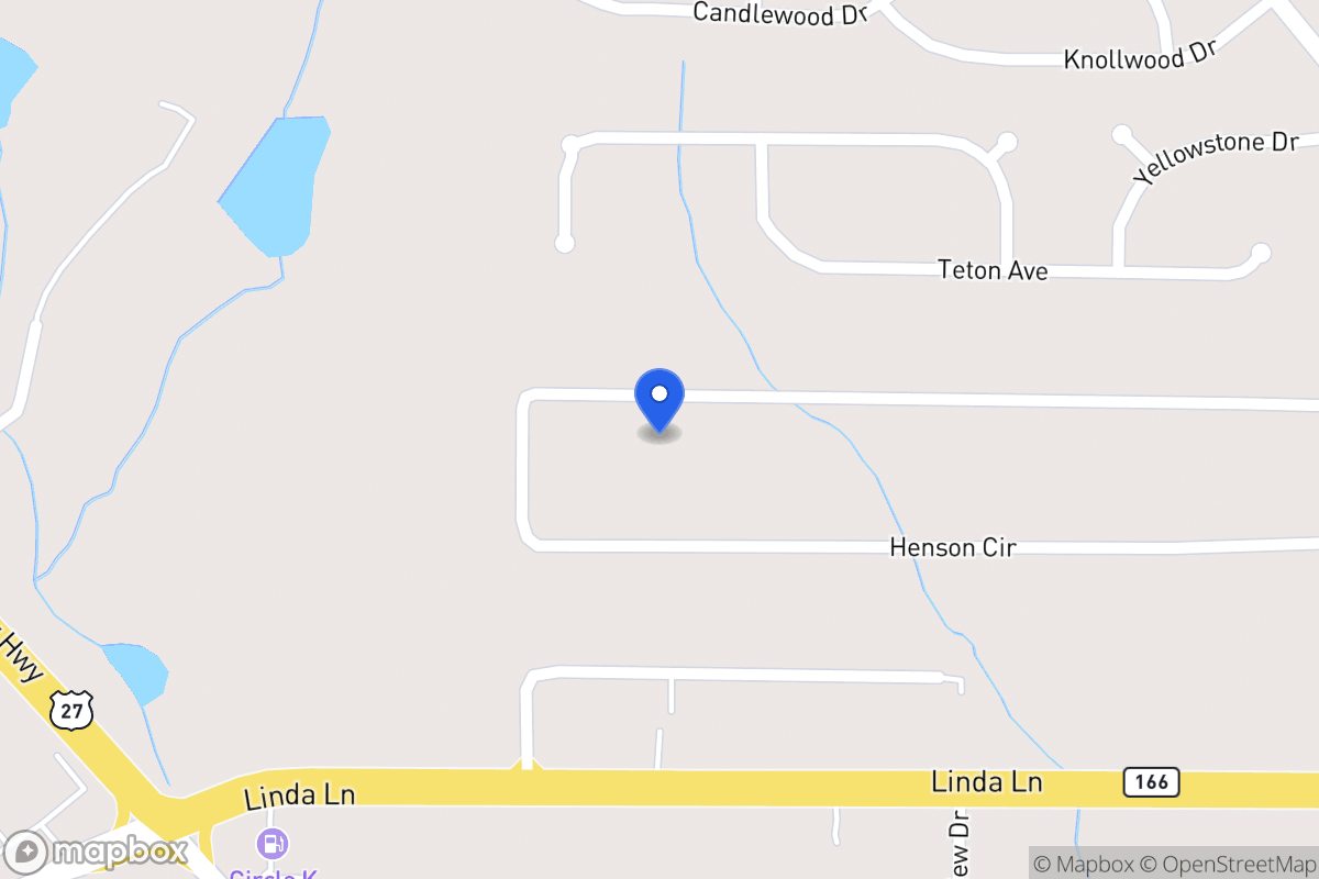 Map of 262 Henson Cir