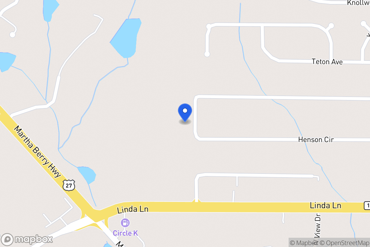 Map of 335 Henson Cir