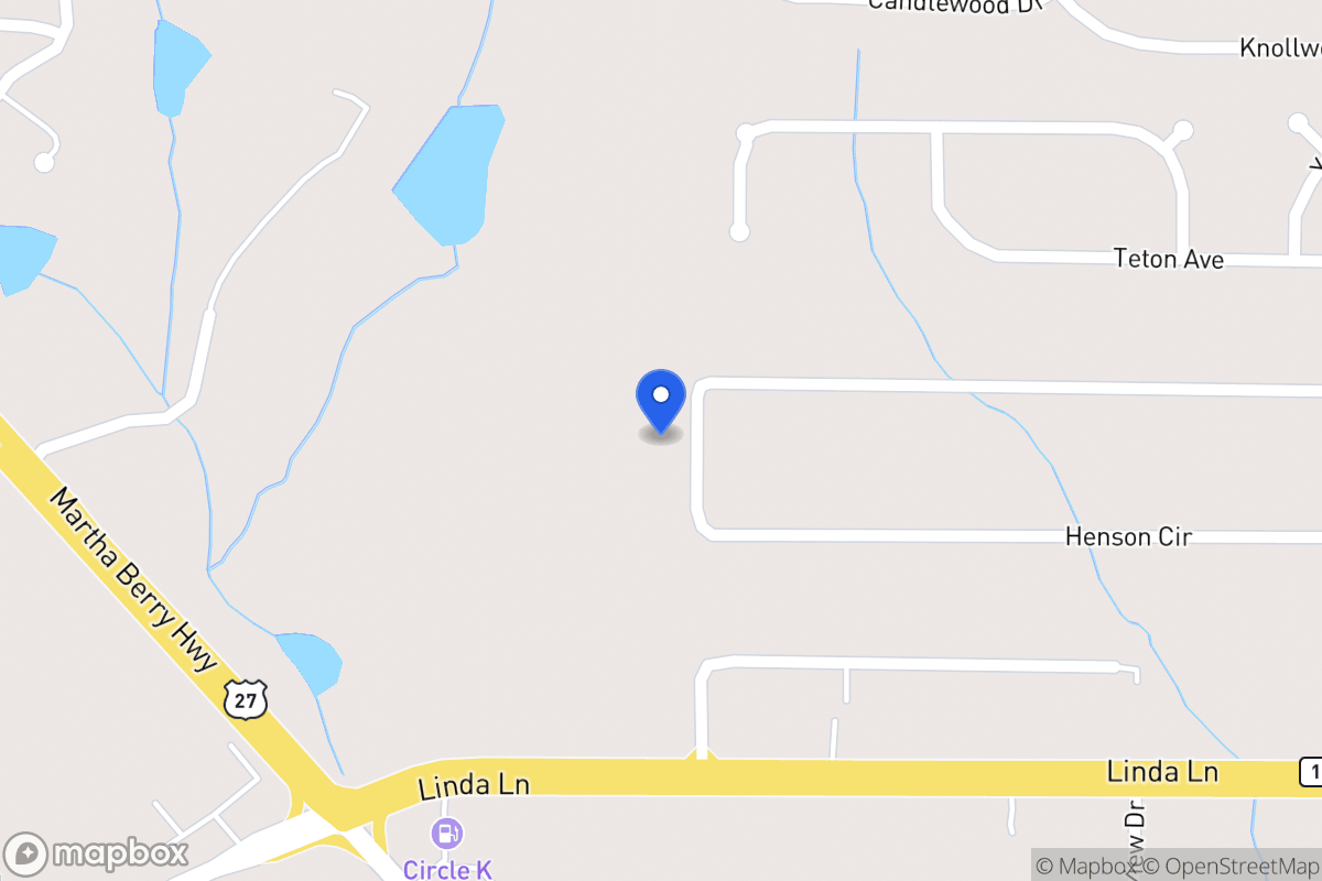 Map of 325 Henson Cir