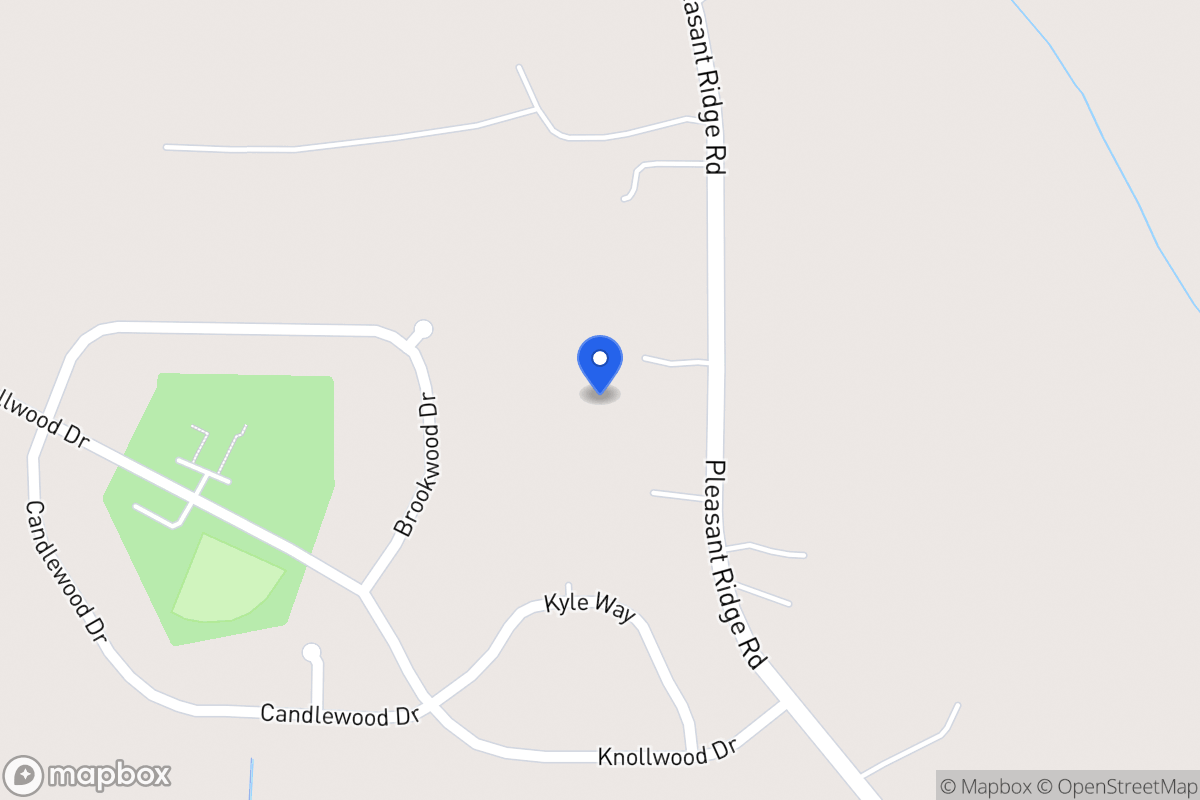 Map of 372 Pleasant Ridge Church Rd
