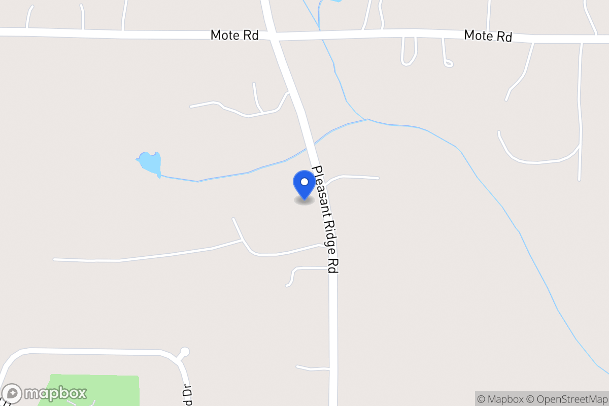 Map of 496 Pleasant Ridge Church Rd