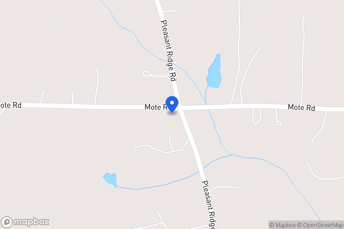Map of 598 Pleasant Ridge Church Rd