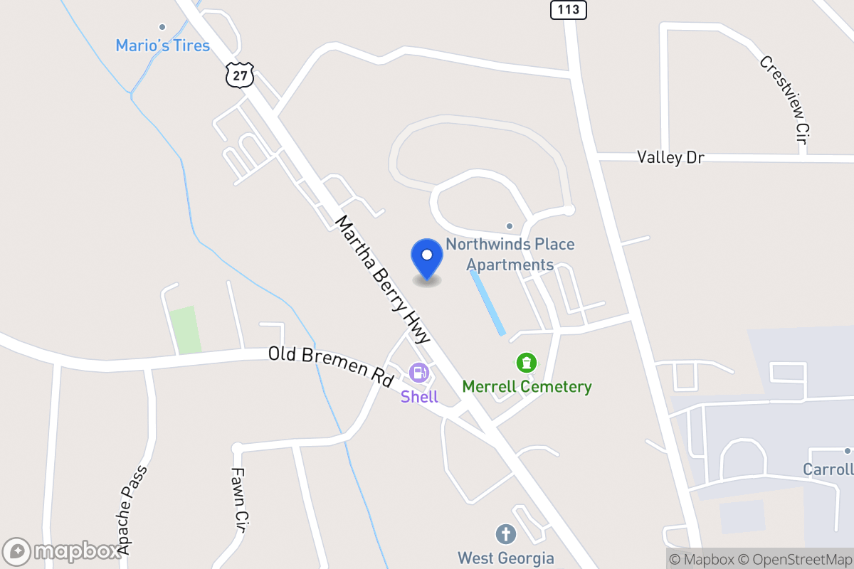 Map of 1421 N 27 Hwy
