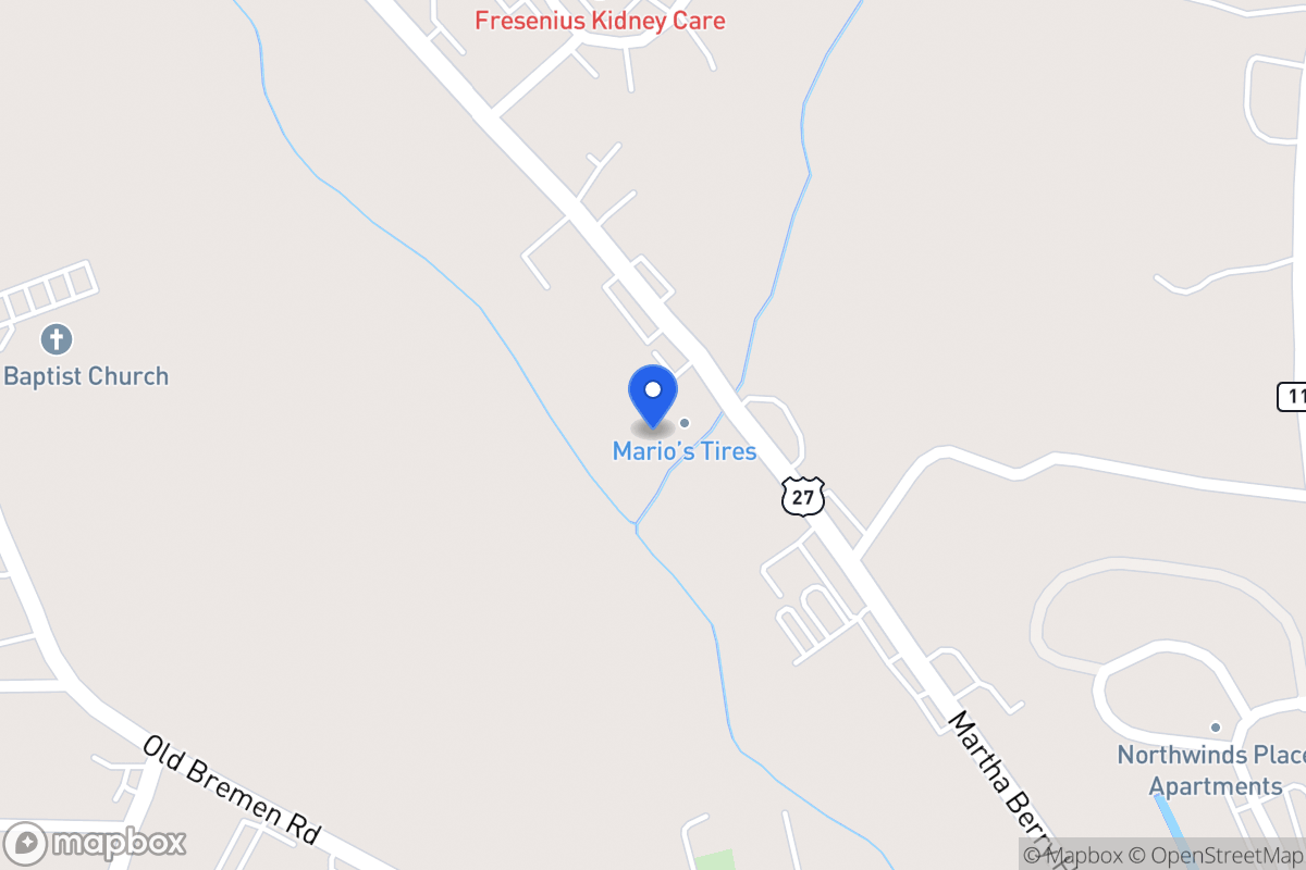 Map of 1584 N 27 Hwy