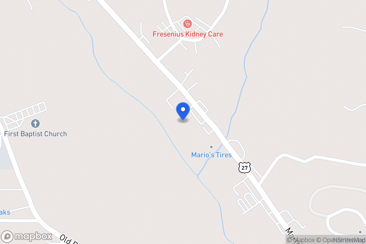 Map of 1622 N 27 Hwy