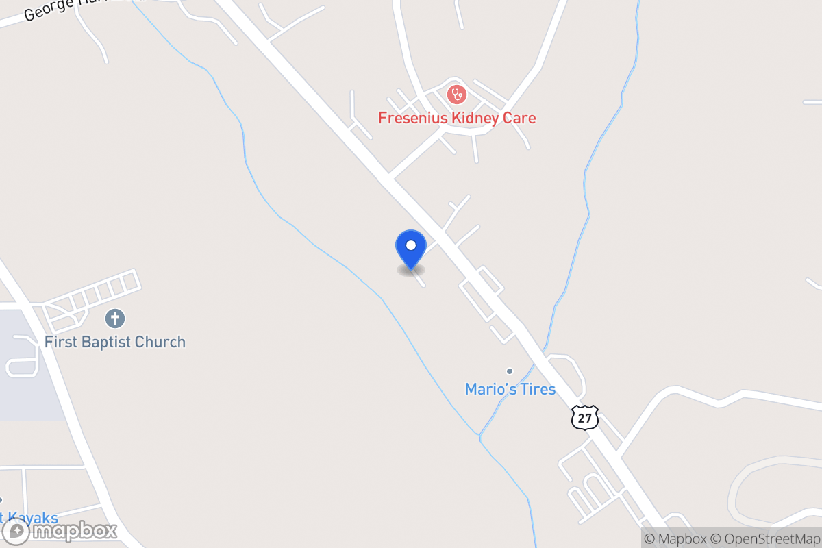 Map of 1638 N 27 Hwy