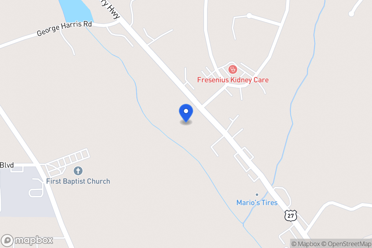 Map of 1676 N 27 Hwy