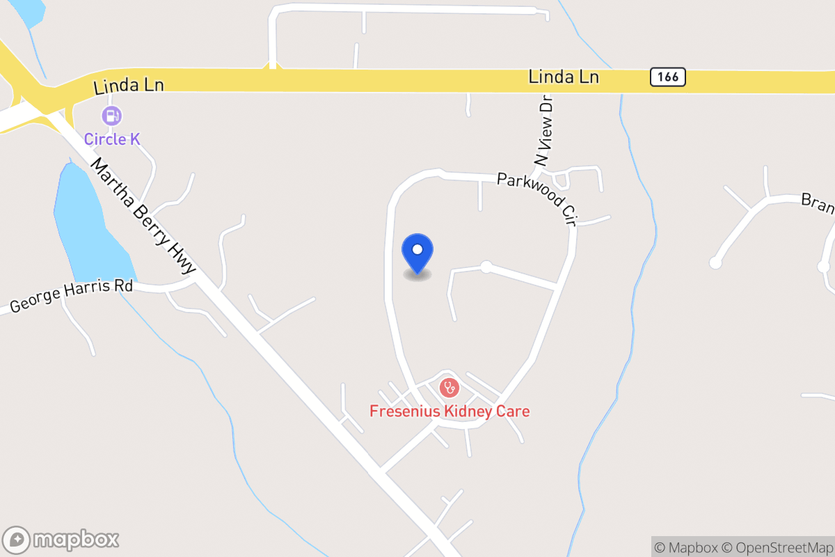 Map of 124 Parkwood Cir