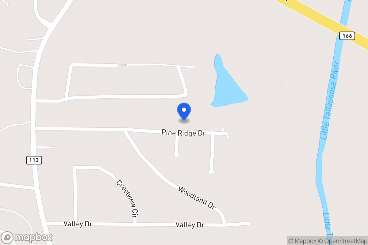 Map of 160 Pine Ridge Dr