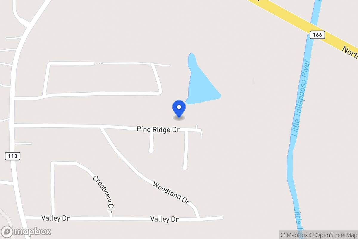 Map of 180 Pine Ridge Dr