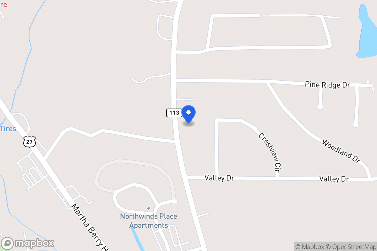 Map of 183 N 113 Hwy