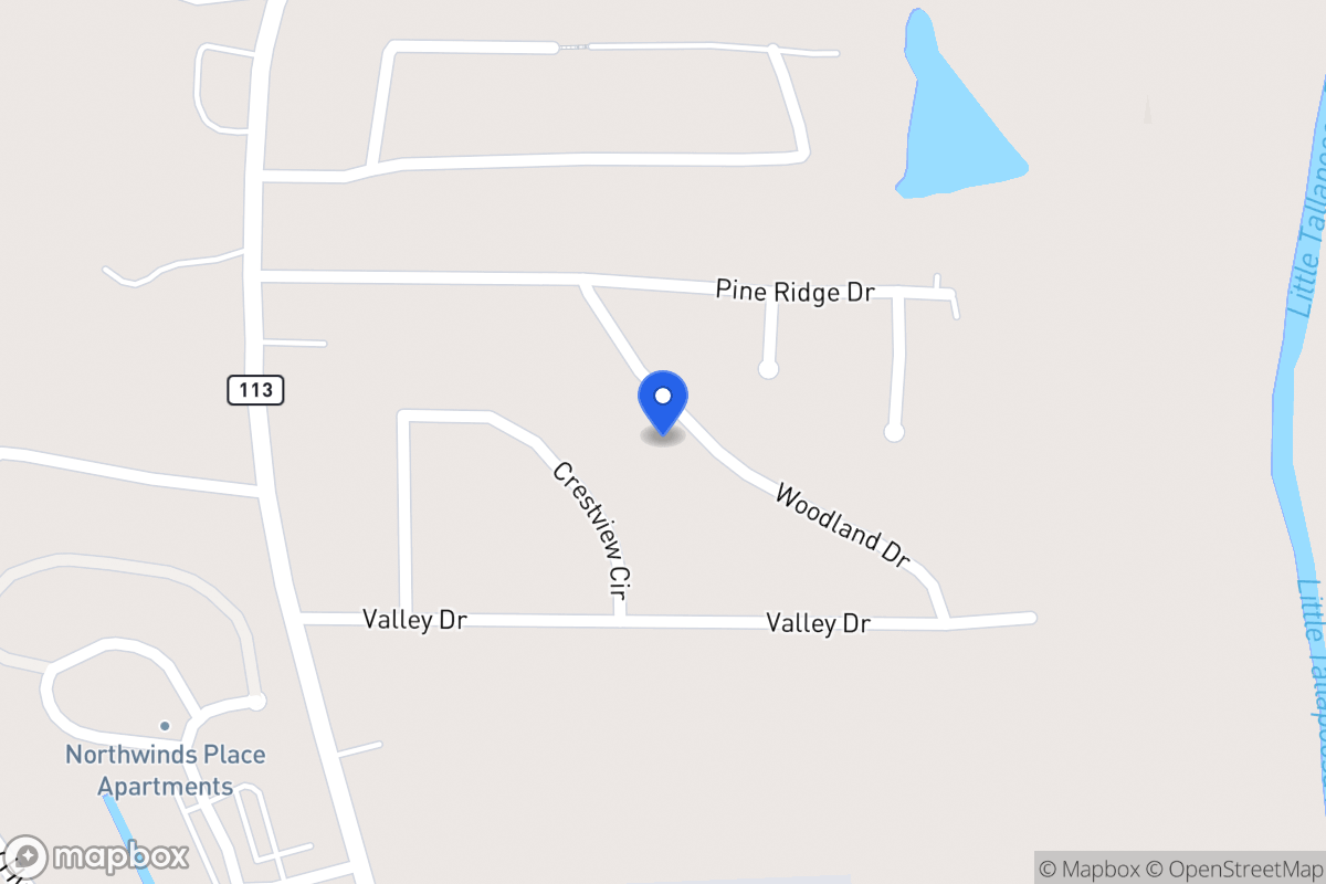Map of 55 Woodland Dr