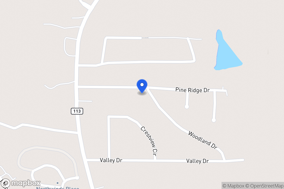 Map of 65 Pine Ridge Dr