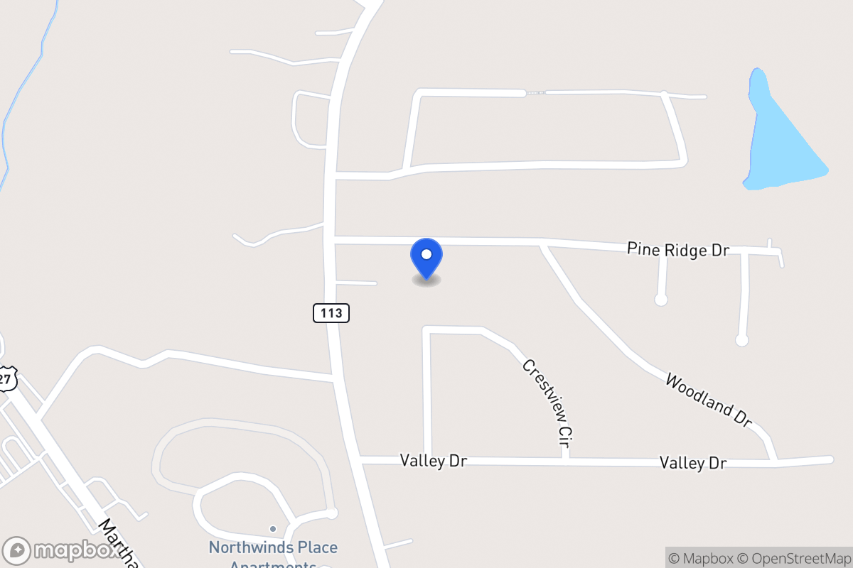 Map of 35 Pine Ridge Dr