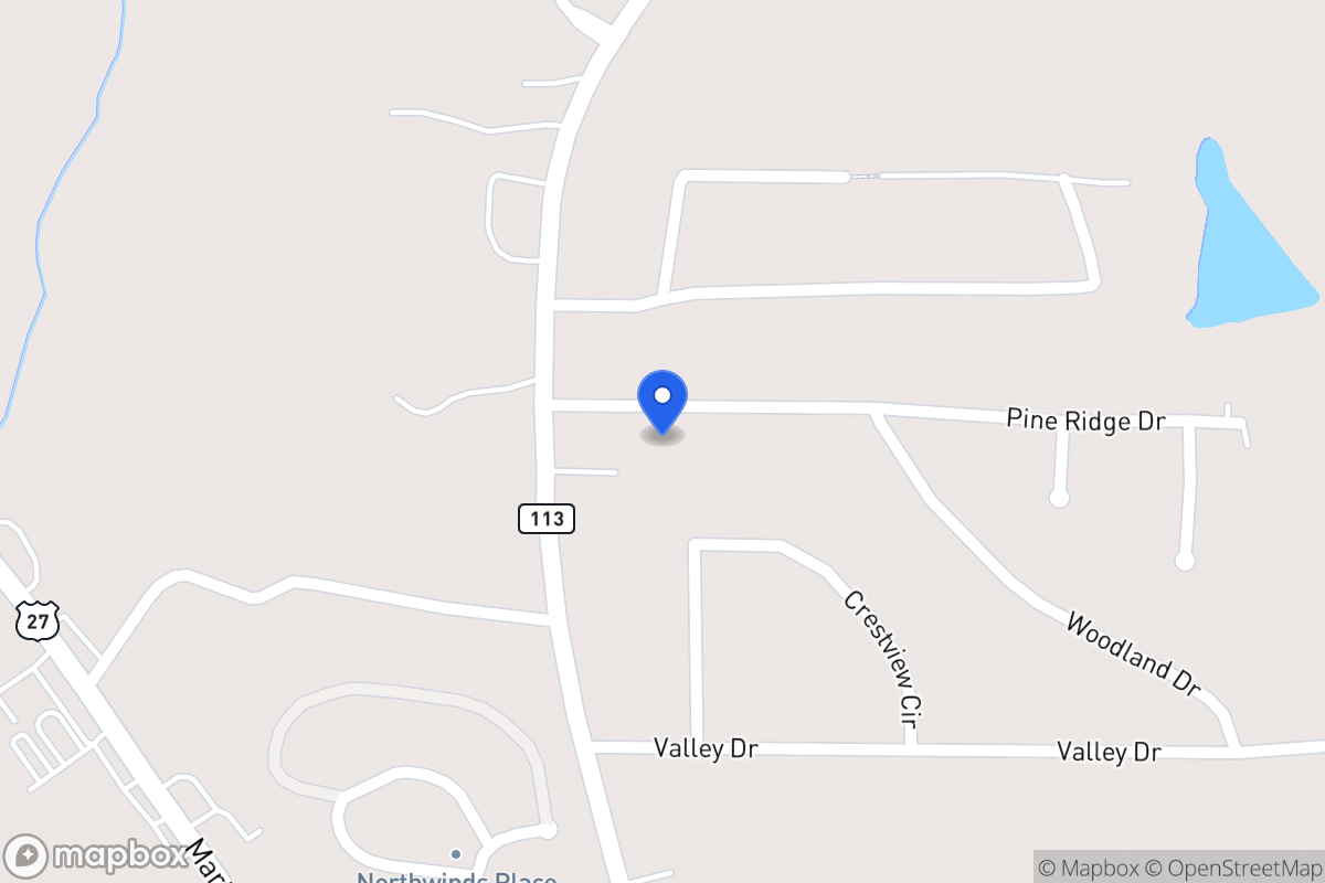 Map of 25 Pine Ridge Dr