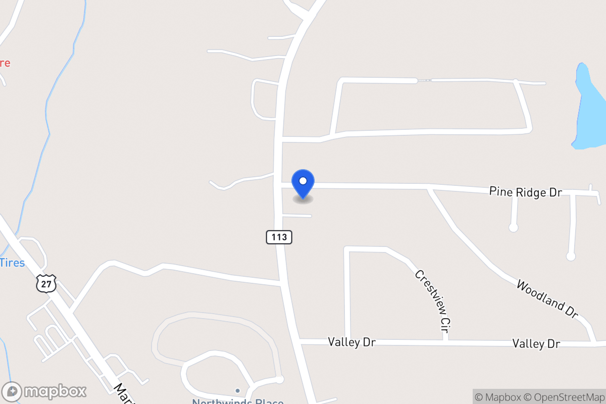 Map of 15 Pine Ridge Dr
