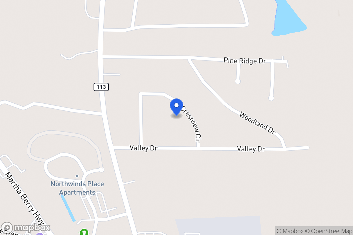 Map of 105 Crestview Cir