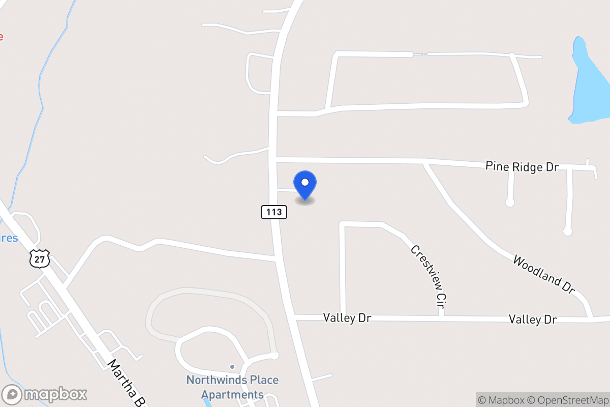 Map of 203 N 113 Hwy
