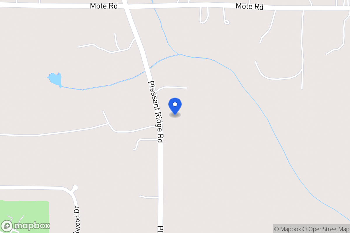 Map of 461 Pleasant Ridge Church Rd