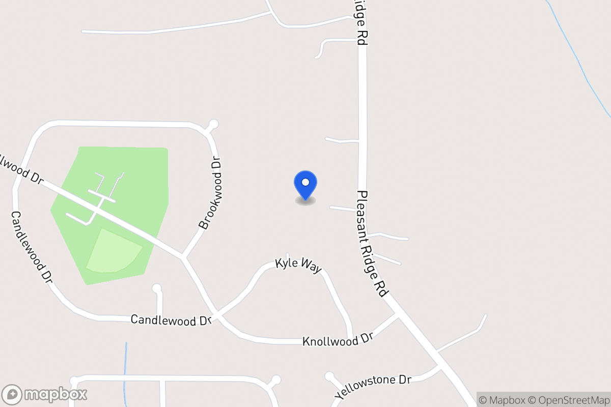 Map of 340 Pleasant Ridge Church Rd