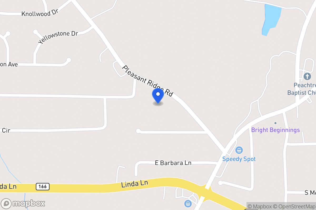 Map of 118 Pleasant Ridge Church Rd