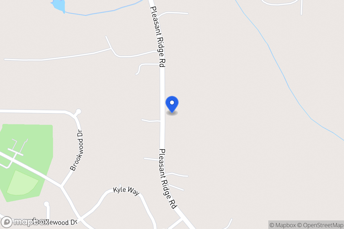 Map of 383 Pleasant Ridge Church Rd