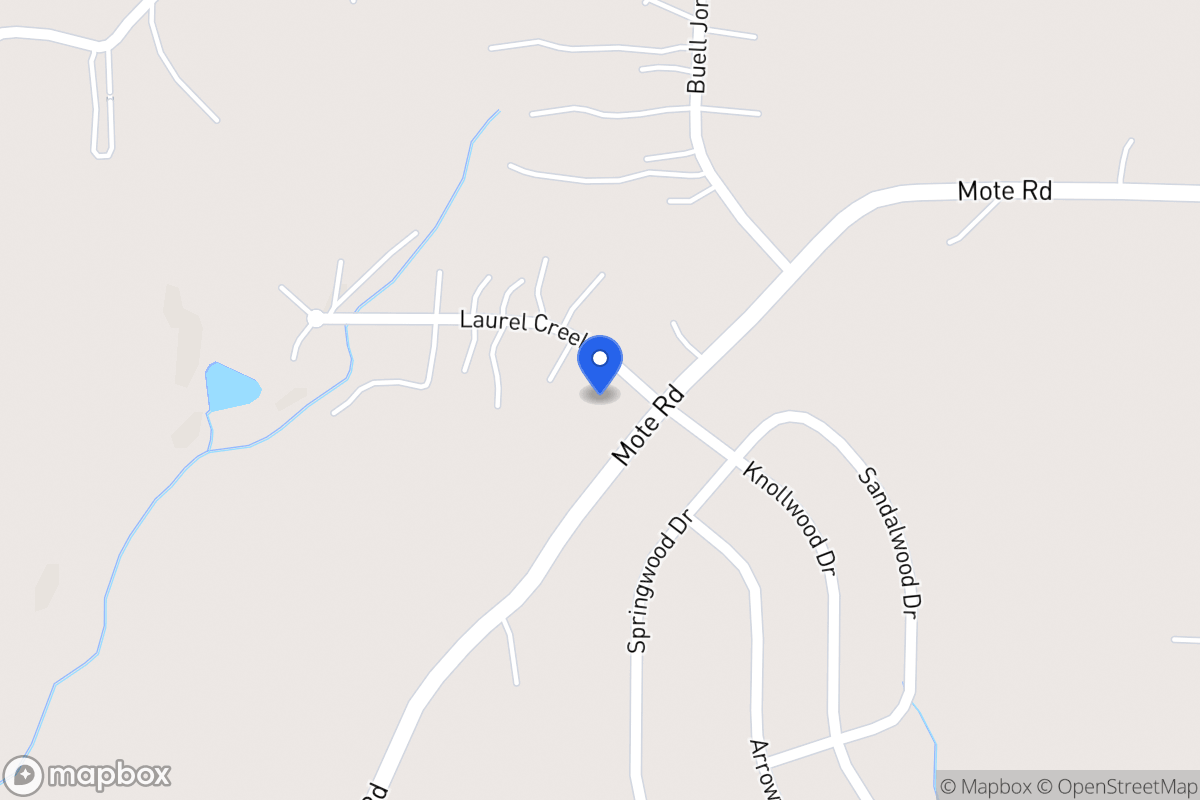 Map of 100 Laurel Creek Ct