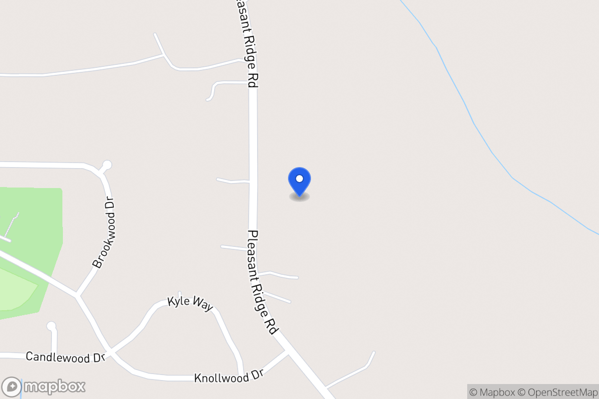 Map of 375 Pleasant Ridge Church Rd