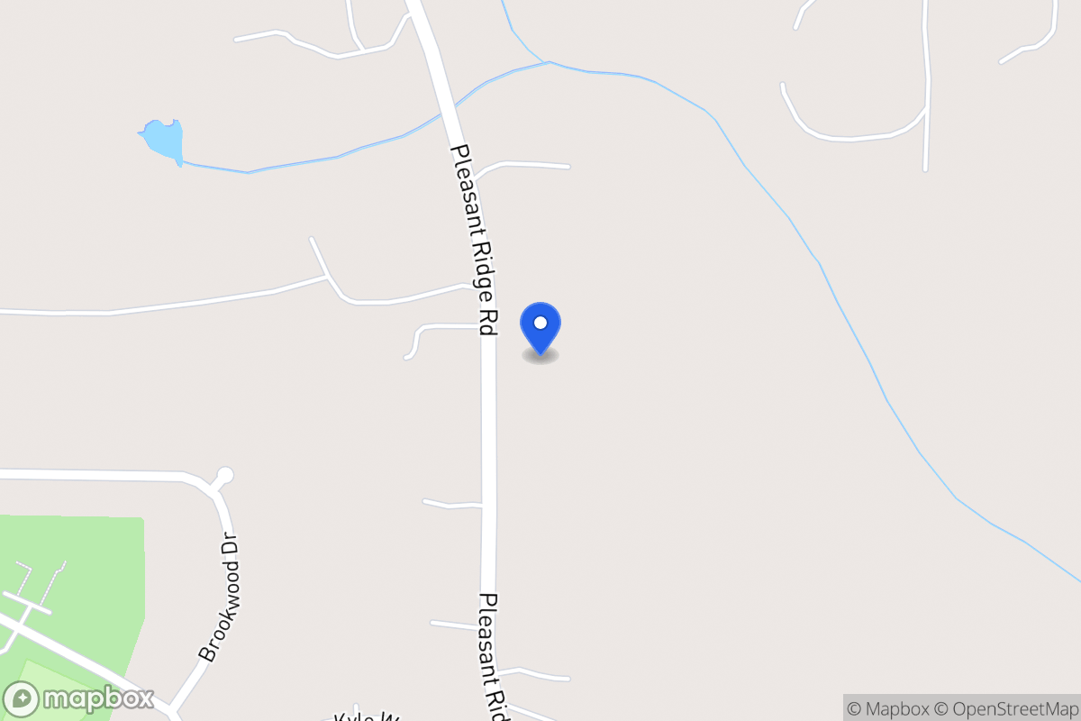 Map of 439 Pleasant Ridge Church Rd