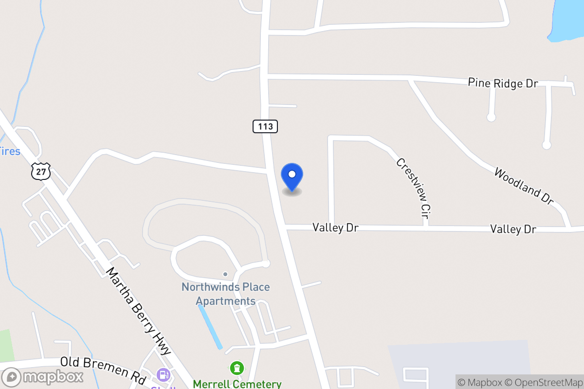 Map of 177 N 113 Hwy