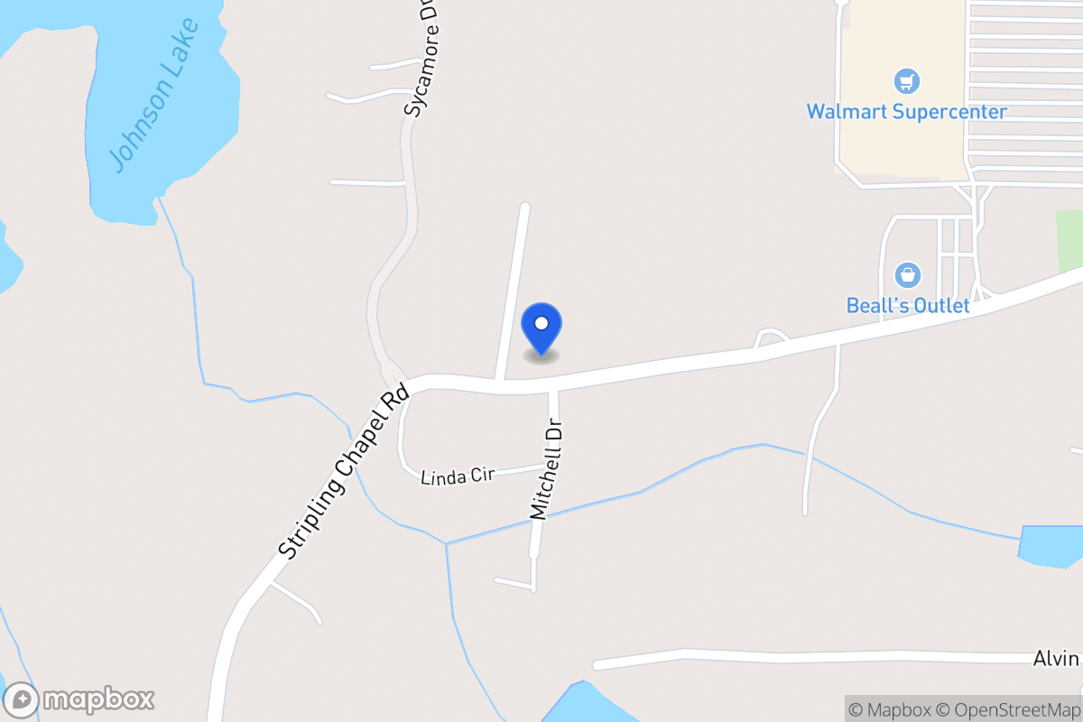Map of 316 Stripling Chapel Rd