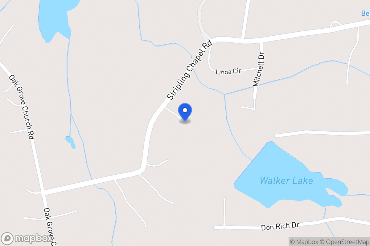 Map of 195 Stripling Chapel Rd
