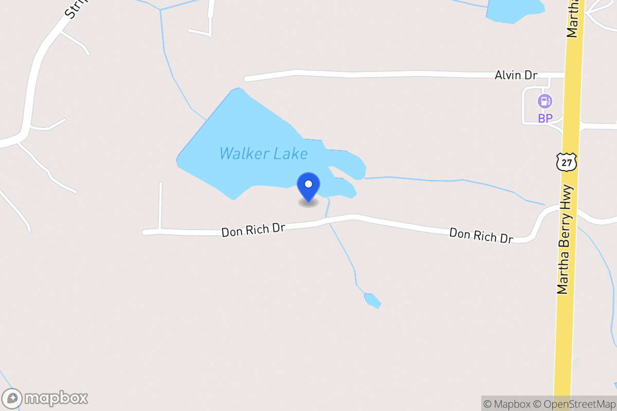 Map of 185 Don Rich Dr