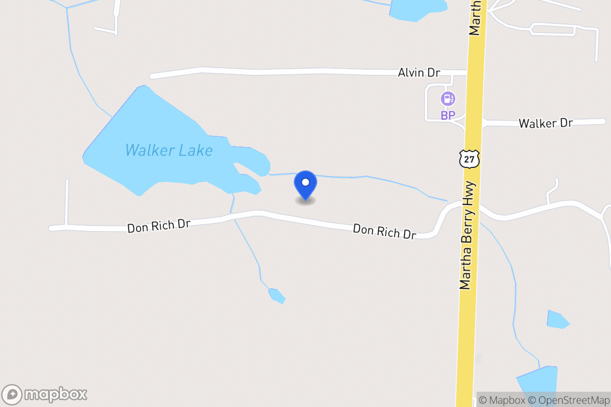 Map of 125 Don Rich Dr