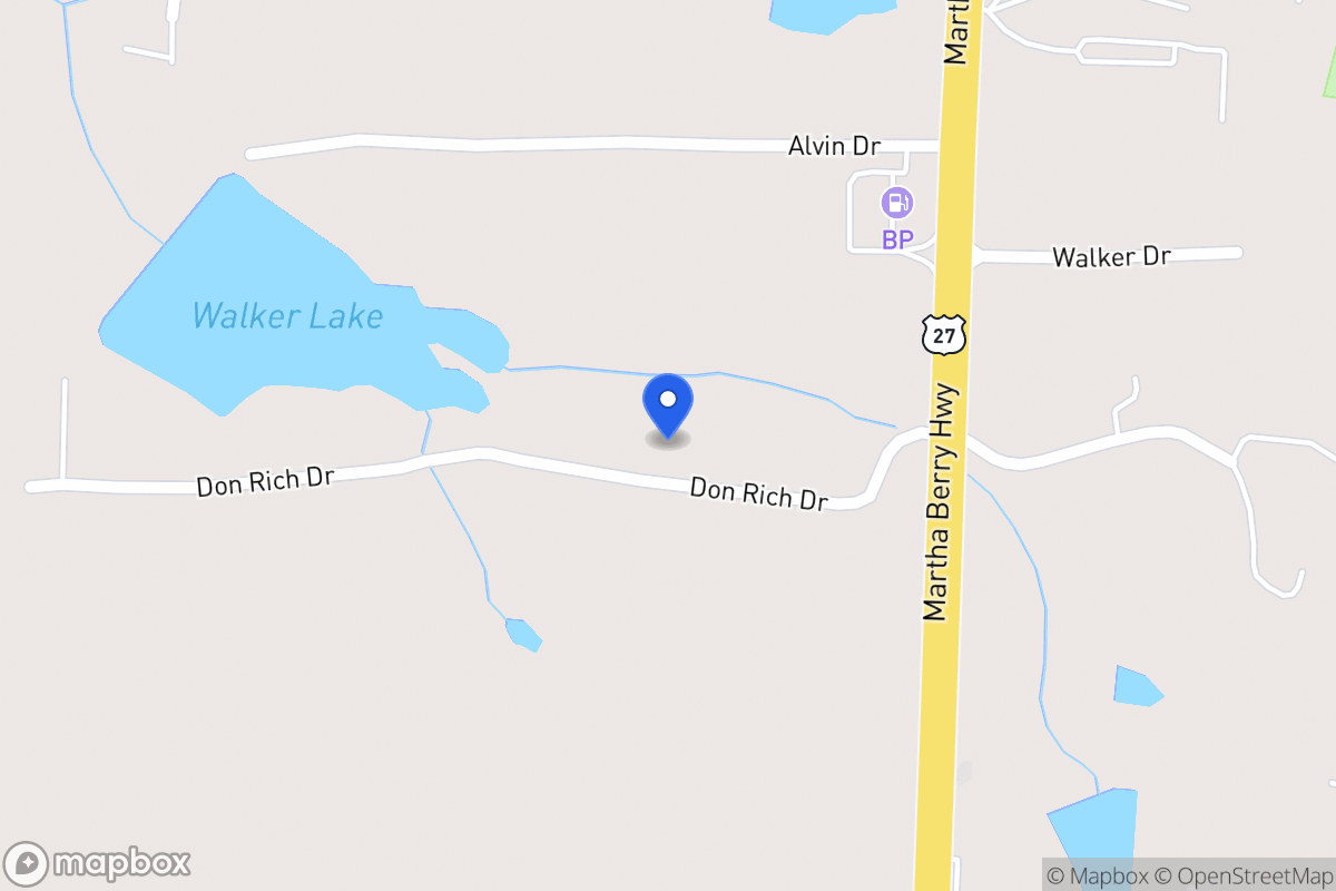 Map of 105 Don Rich Dr