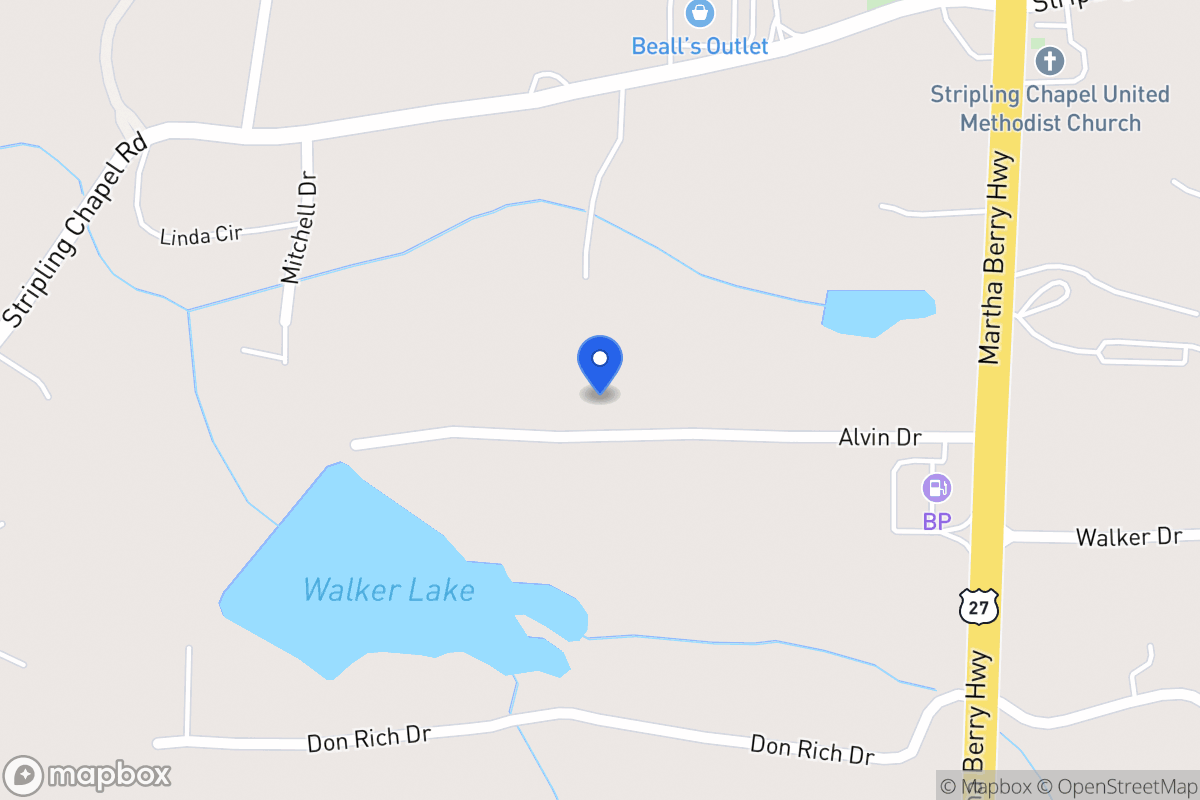 Map of 125 Alvin Dr