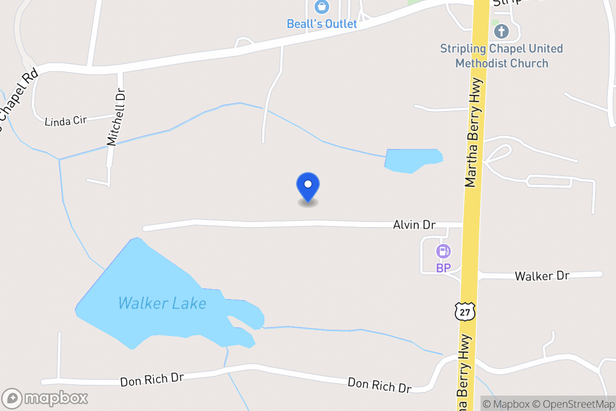 Map of 105 Alvin Dr