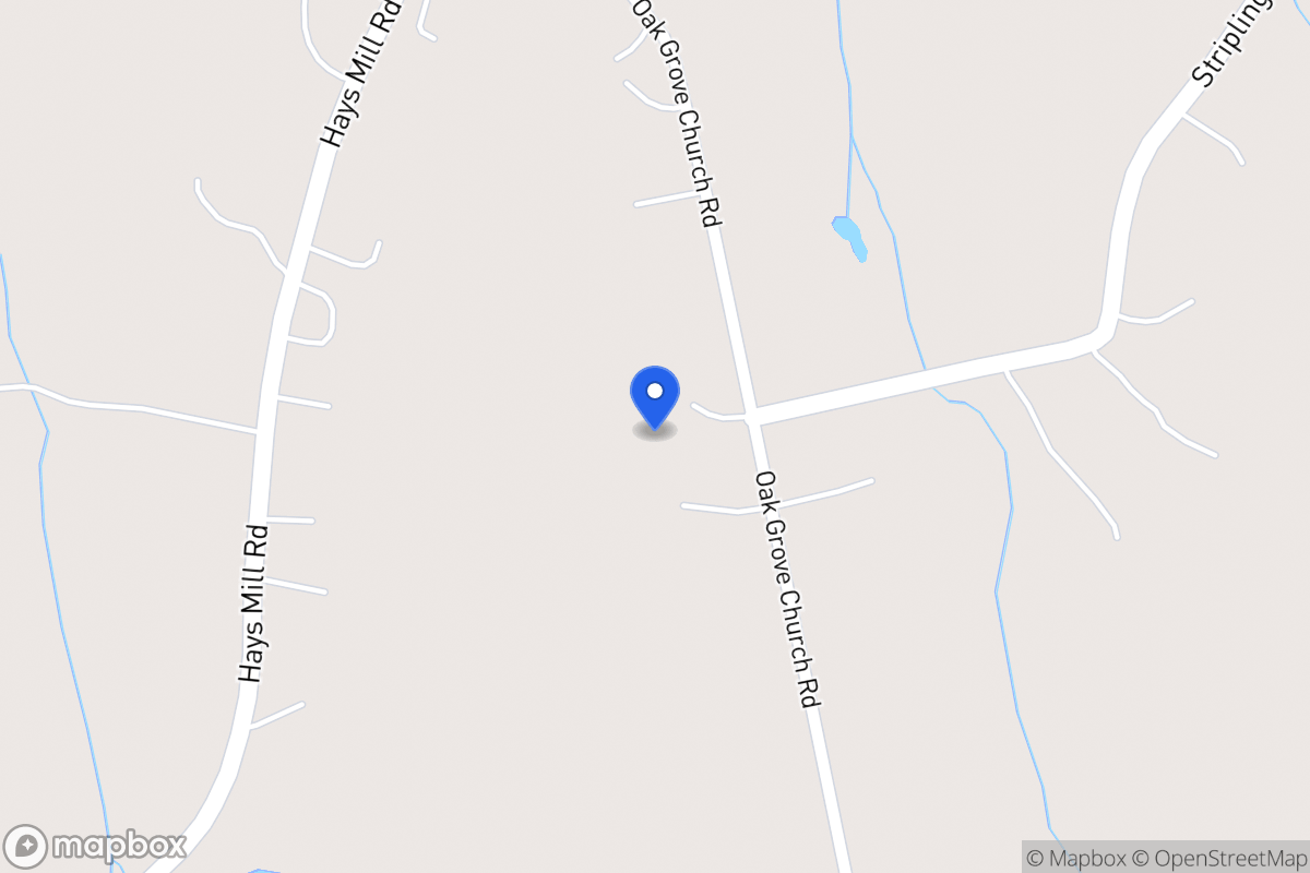 Map of 3198 Oak Grove Church Rd