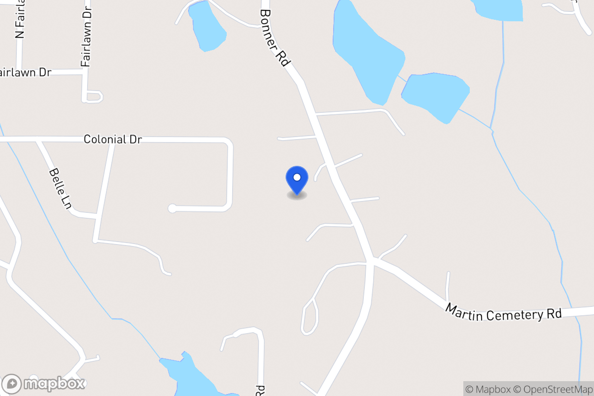 Map of 431 Bonner Rd
