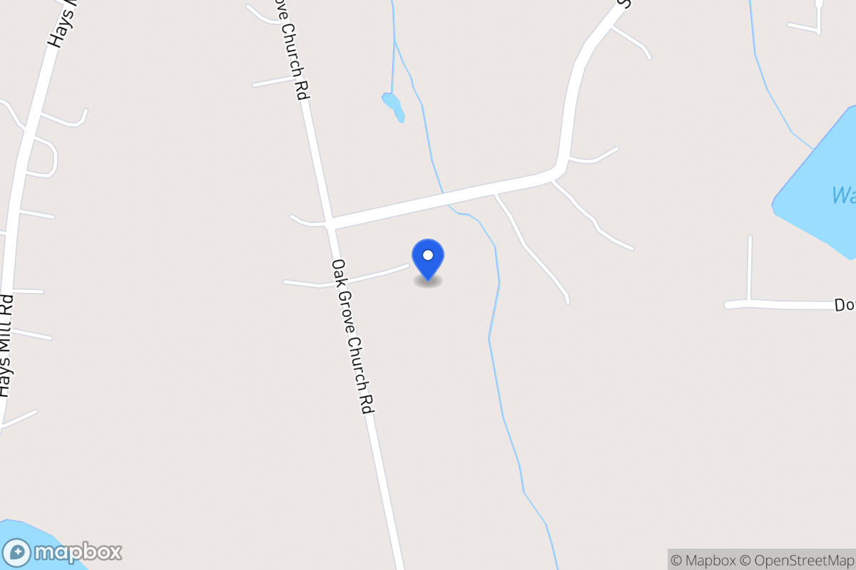 Map of 3187 Oak Grove Church Rd