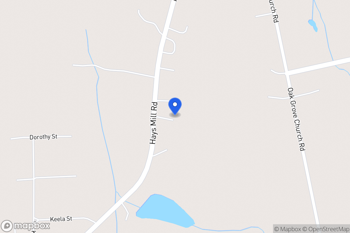 Map of 1700 Hays Mill Rd