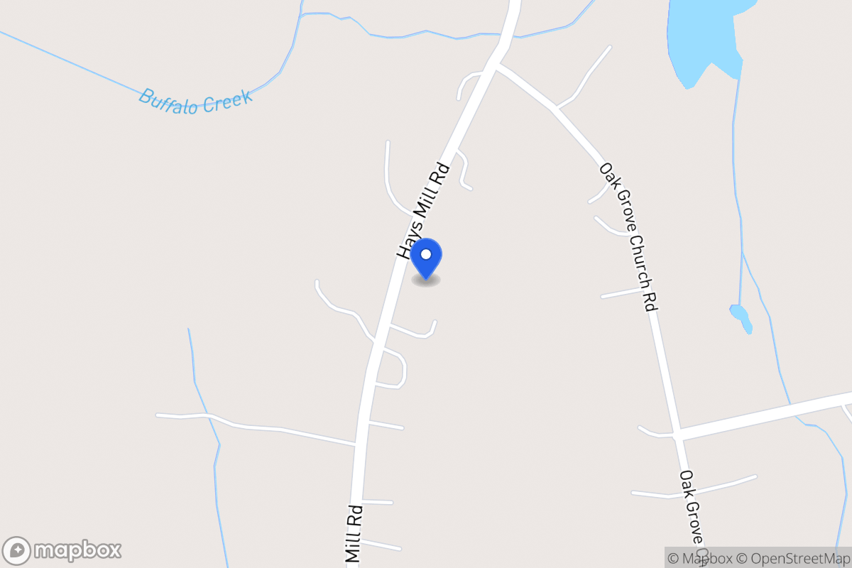 Map of 1590 Hays Mill Rd