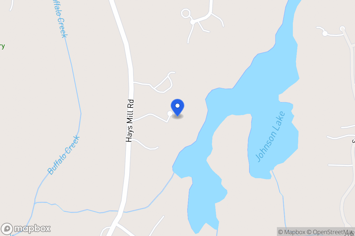 Map of 1342 Hays Mill Rd