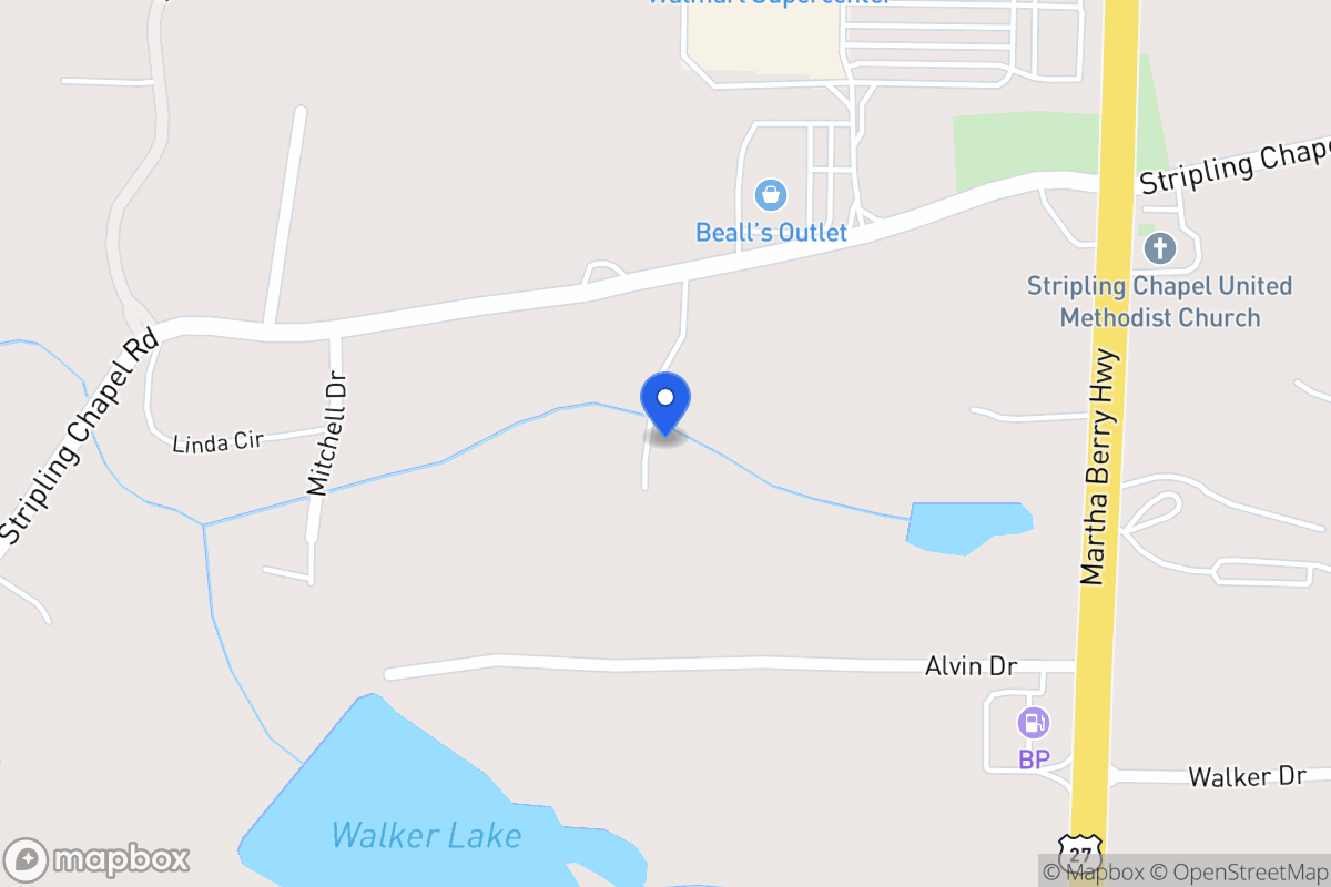 Map of 425 Stripling Chapel Rd