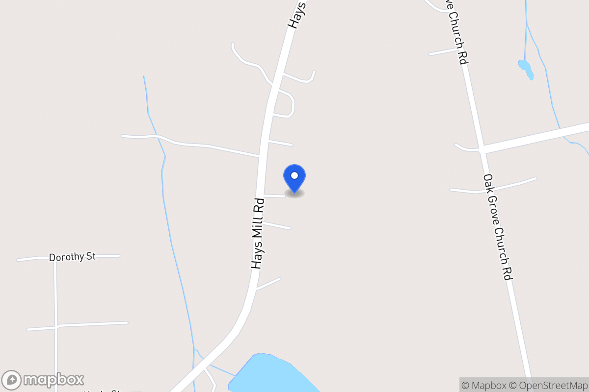 Map of 1680 Hays Mill Rd