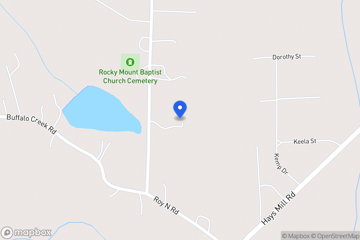 Map of 638 Buffalo Creek Rd