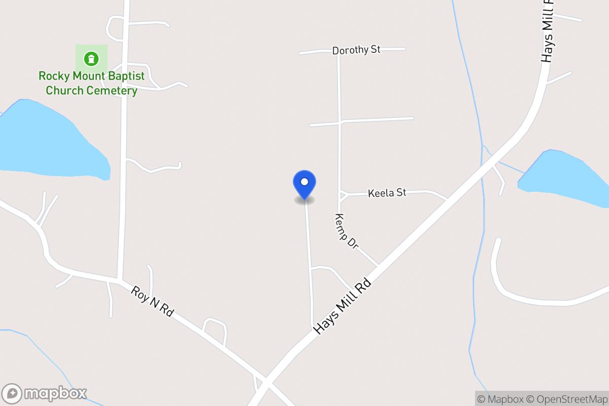 Map of 1965 Hays Mill Rd